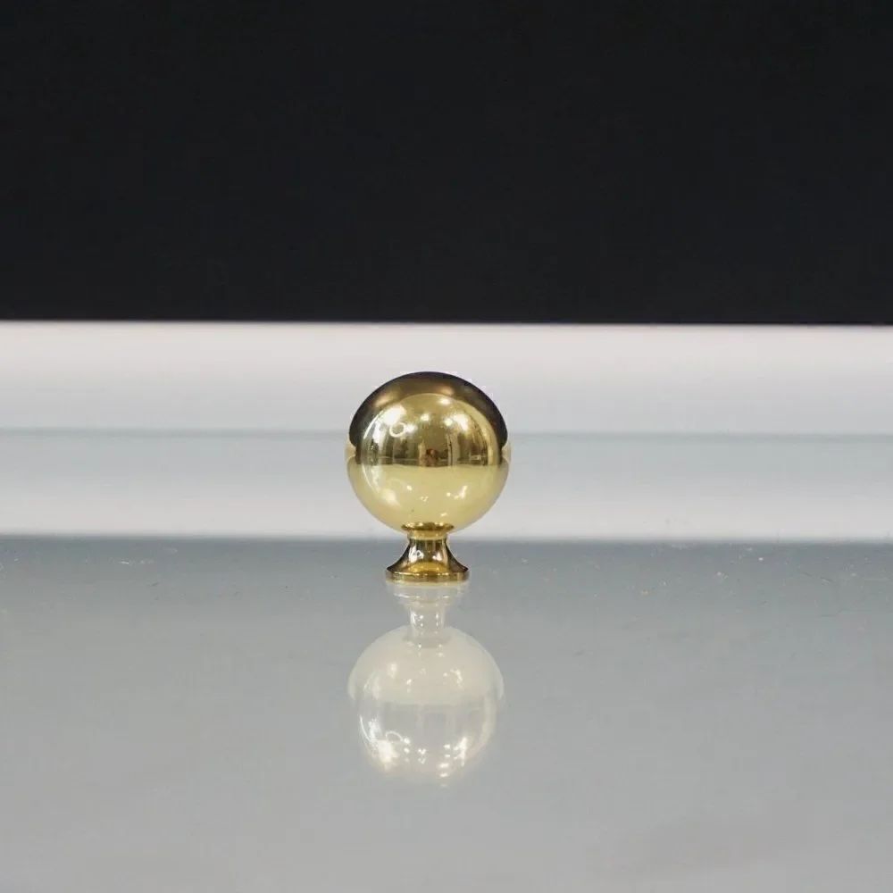 Pull Knob Brushed Gold Cabinet Dresser Drawer Handle